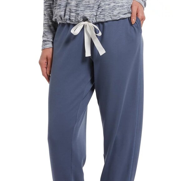 #793 Hue Plus Size French Terry Cuffed Lounge Pant - Vintage Indigo - Picture 6 of 6